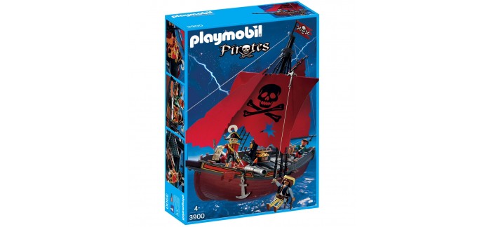 Auchan: PLAYMOBIL Pirates - Vaisseau corsaires 3900 à 24,99€