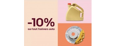 eBay: 10% de réduction sur tout l'univers auto