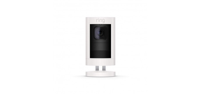 Amazon: Caméra de surveillance HD Ring Stick Up système audio bidirectionnel et alarme à 129€