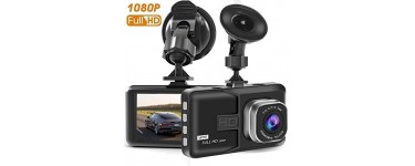 Amazon: Caméra du tableau de bord pour voiture Full HD 1080p 170 degrés Grand Angle à 22,99€