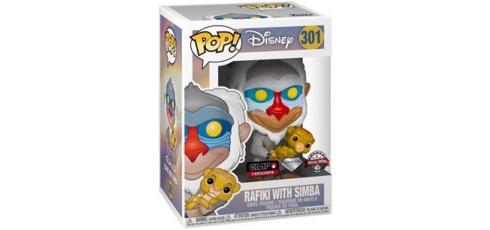 EMP: Funko Pop Glitter de Rafiki et Simba