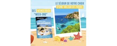 Family Village: 2 voyages au soleil pour 2 personnes au choix, 1 coffret Wonderbox Week-end à gagner
