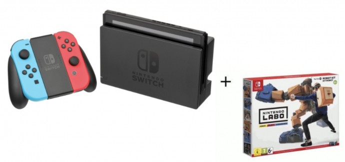 Cutii: Un Pack Nintendo Switch et Nintendo Labo kit robot à gagner