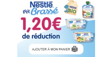 Nestlé: Coupons Nestlé Bébé à imprimer : jusqu'à 2€ de réduction sur la nourriture pour bébé