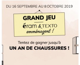 Eram: 1 an de chaussures, 1 paires de chaussures, 1 bon d'achat de 50€ à gagner