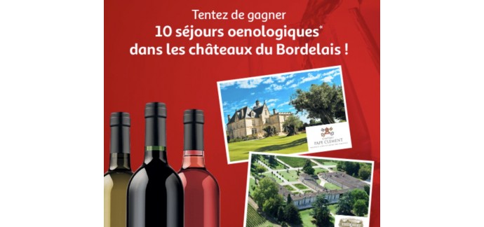Auchan: 10 séjours oenologiques dans les châteaux du Bordelais à gagner