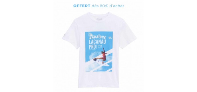Oxbow: Le t-shirt officiel Lacanau Pro offert dès 80€ d'achat