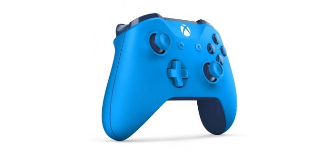 Fnac: Manette Xbox One Microsoft sans fil Bleu ou Rouge à 39,99€