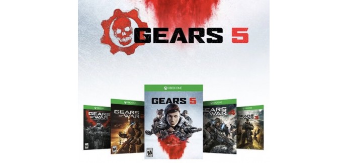 CDKeys: Bundle Pack Gears 5 (5 jeux dématérialisés) sur Xbox One à 23,59€