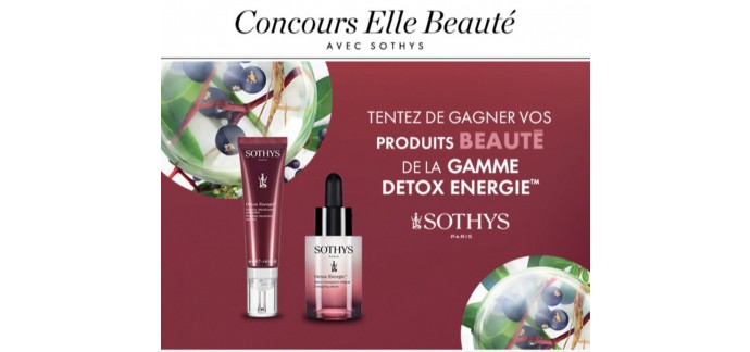 Elle: Le serum énergisant intégral et l'essence dépolluante protectrice SOTHYS  