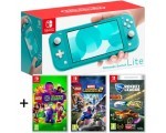 Auchan: Pack Nintendo Switch Lite + 3 jeux à 259,99€