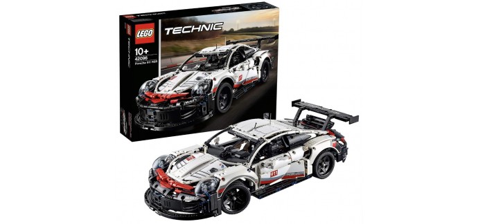 Amazon: LEGO Technic Porsche 911 RSR - 42096 à 104,99€