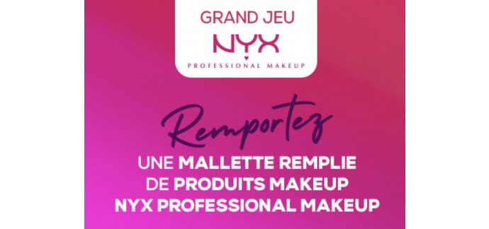 Veepee: 1 mallette remplie de produits Makeup NYX Professional Makeup à gagner