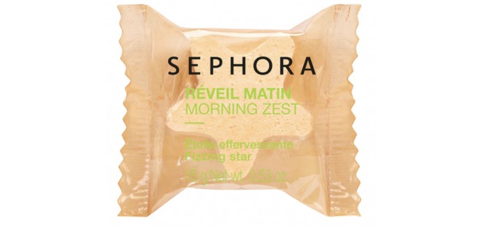 Sephora: Cube de bain Sephora Collection Etoile effervescente Morning zest Scent 15g à 0,50€