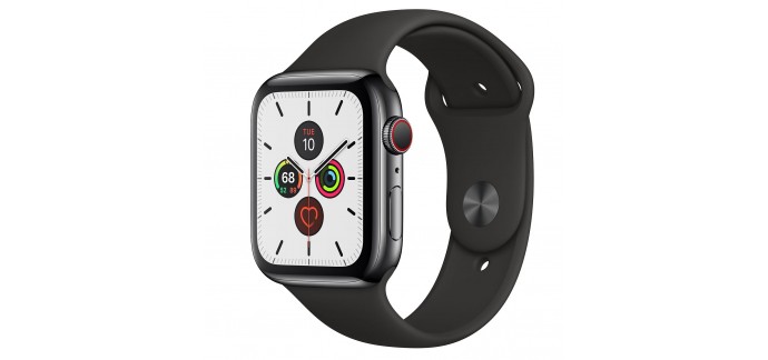 Rakuten: Une Apple Watch Series 5 noire, bracelet 44mm à gagner
