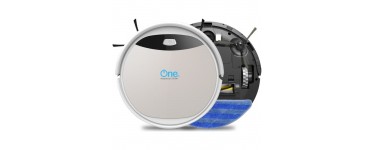 Cdiscount: ONE Aspirateur robot laveur Aqua 210 - 60 dB - 120 min d'autonomie - Blanc à 139,99€