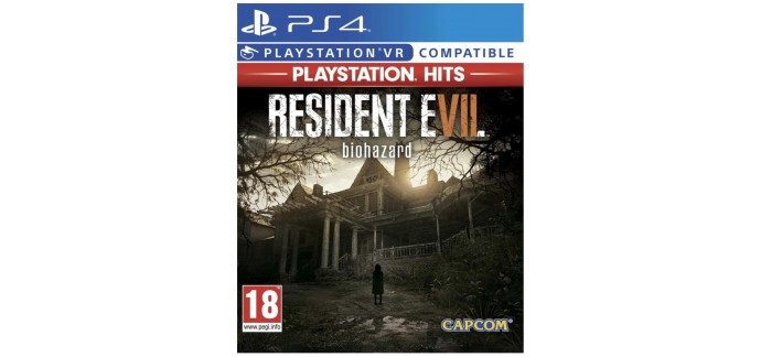 Amazon: Jeu Resident Evil 7 Playstation Hits sur PS4 et compatible Playstation VR à 13,14€