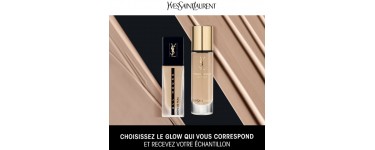 Yves Saint Laurent Beauté: Recevez 1 semaine d'échantillon gratuit de fond de teint Glow ou Mat Yves Saint Laurent