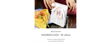 H&M: 5€ offerts pour les membres du programme de fidélité H&M