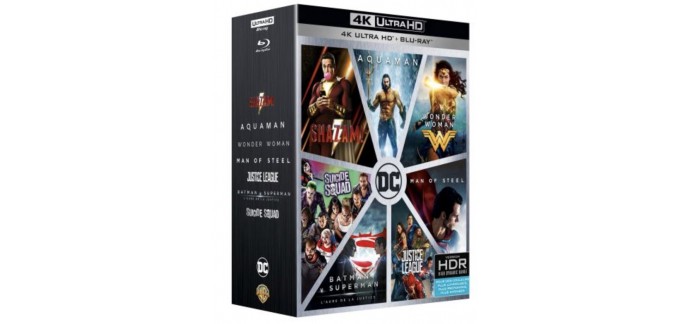 Amazon: Coffret DC Extended Universe L'intégrale (7 films) Blu-ray 4K Ultra HD à 62,99€