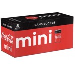 Amazon: Lot de 8 mini canettes de Coca-Cola Zero Sucres 15cl à 2,89€