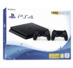 Fnac: Console Sony PS4 1 To Noir + 2 manettes Dual Shock 4 à 279,99€