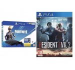 Amazon: Pack PS4 500 Go Slim Noire + Bonus Fortnite + Resident Evil 2 à 229,99€
