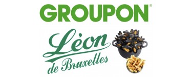 Groupon: Payez 1€ le bon de 12€ à valoir sur votre addition pour 2 chez Léon de Bruxelles