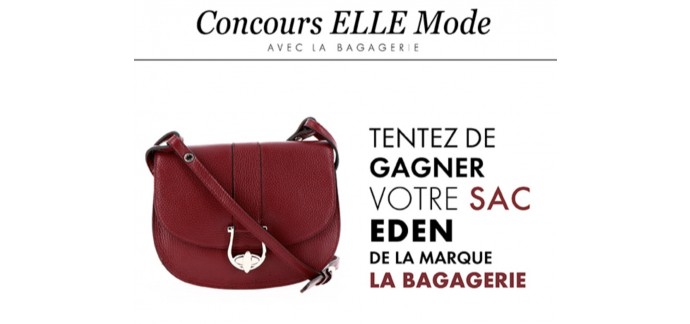 Elle: 10 sacs à main "Éden" La Bagagerie d'une valeur unitaire de 249€ à gagner