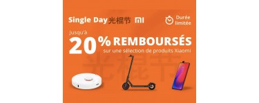 Rakuten: Jusqu'à 20% remboursés sur une sélection de produits Xiaomi pour le Singles'Day