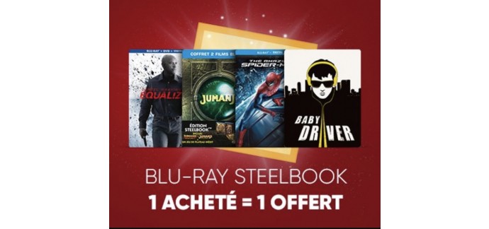Fnac: 1 blu-ray steelbook acheté = 1 offert parmi une sélection de 15 films