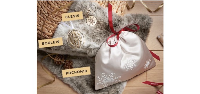 Clarins: Un cadeau de Noël (Un boule de Noël, un porte-clés ou un pochon) offert dès 40€ d'achat