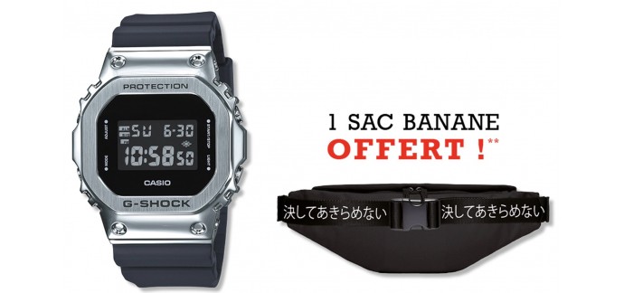 Montres & Co: 1 sac Banane offert pour l'achat d'une montre G-Shock