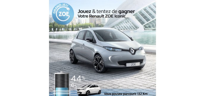 Renault: Un voiture électrique Renault Zoé Iconic à gagner