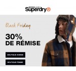 Superdry: 30% de remise sur votre commande pour Black Friday