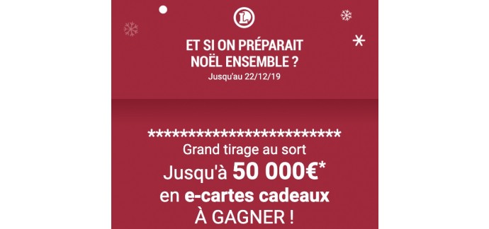 E.Leclerc: Jusqu'à 50 000€ en e-cartes cadeaux à gagner