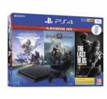 Fnac: Pack PS4 Slim 1To + God of War + Horizon Zero Dawn + The Last of Us Remastered à 299,99€