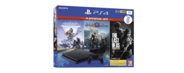 Fnac: Pack PS4 Slim 1To + God of War + Horizon Zero Dawn + The Last of Us Remastered à 299,99€