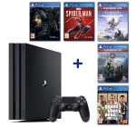Cdiscount: PS4 Pro 1 To Noire + Spider-Man + Death Stranding + God of War + GTA V + Horizon Zero Dawn à 389,99€