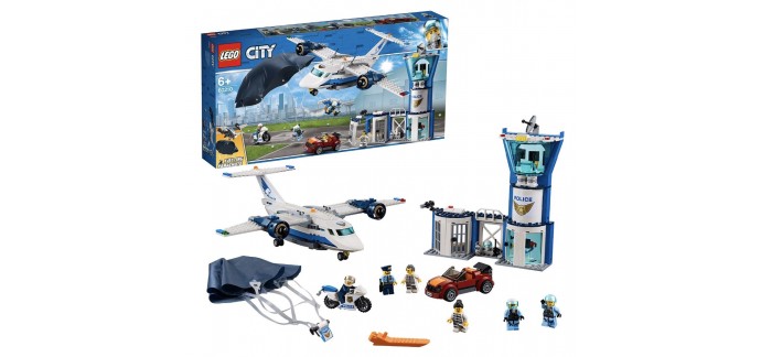 Amazon: LEGO City - La base aérienne de la police - 60210 à 54,14€
