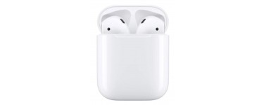 Rue du Commerce: Ecouteurs intra-auriculaires Apple AirPods 2 avec boitier de charge Lightning à 139,99€