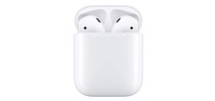 Rue du Commerce: Ecouteurs intra-auriculaires Apple AirPods 2 avec boitier de charge Lightning à 139,99€