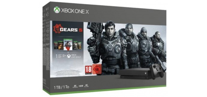 Darty: Pack Xbox One X 1 To + le jeu Gears 5 à 261,51€