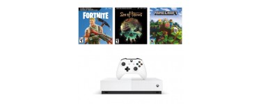 Cdiscount: Console Xbox One S All Digital 1 To + 3 jeux dématérialisés à 149,99€