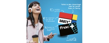 Showroomprive: Abonnement cartes Fnac+ et Darty + à 14,99€ au lieu de 98€
