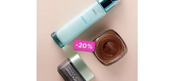 L'Oréal Paris: 20% de réduction sur les meilleures routines et soin maquillage