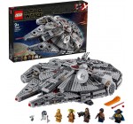 Amazon: Jouet LEGO Star Wars Faucon Millenium 75257 à 110,99€