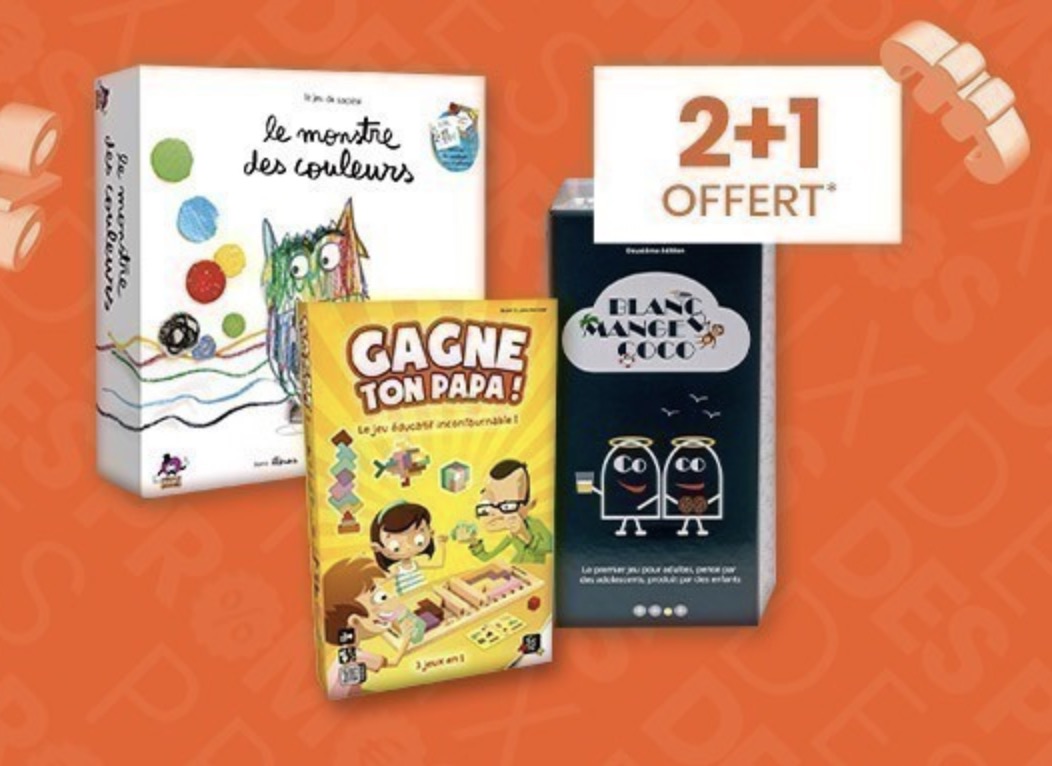 2 Jeux De Société Achetés = Le 3e Offert Sur Une Sélection @ Cultura