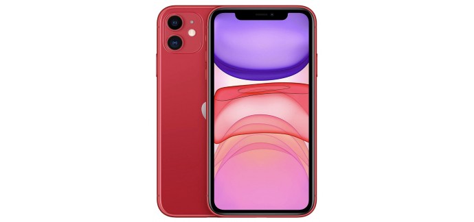 Amazon: Apple iPhone 11 Rouge 64 Go à 739€
