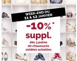 Besson Chaussures: -10% supplémentaires dès 3 paires de chaussures soldées achetées